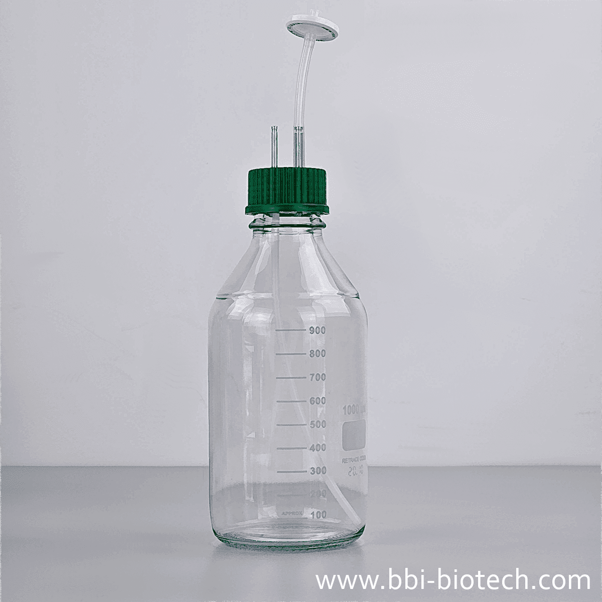 Vorratsflasche 1 L mit 2 Schlaucholiven 4 x 1 mm