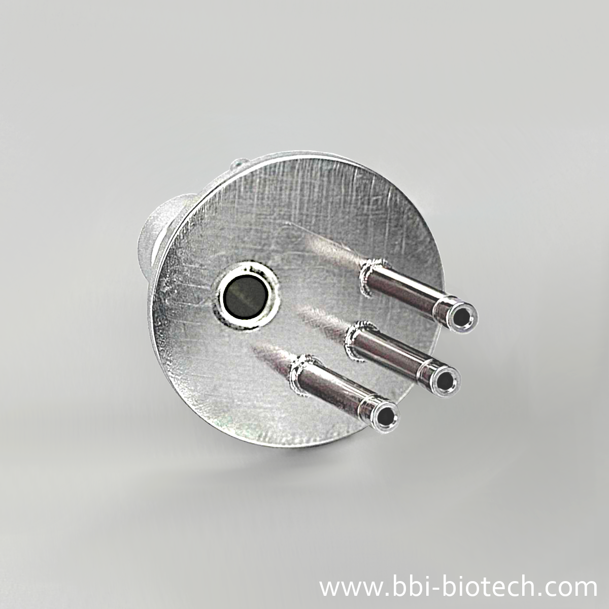 Headpiece with 3 hose nozzles 4 x 1 mm and 1 x Inoculation port with septum - Image 3