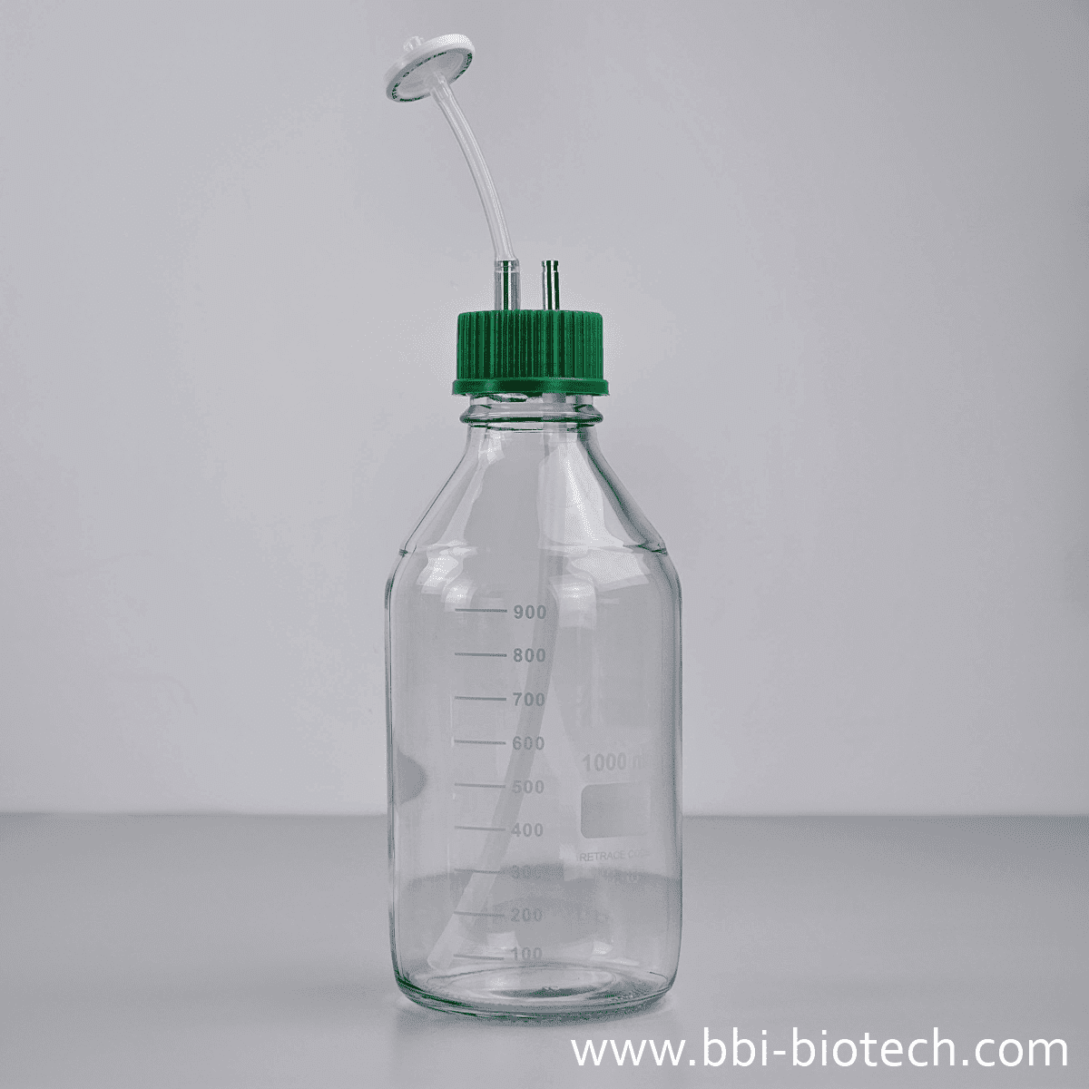 Vorratsflasche 1 L mit 2 Schlaucholiven 6 x 1 mm